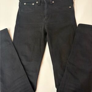 Rag & Bone Black High Rise Ankle Skinny Jeans Size 26